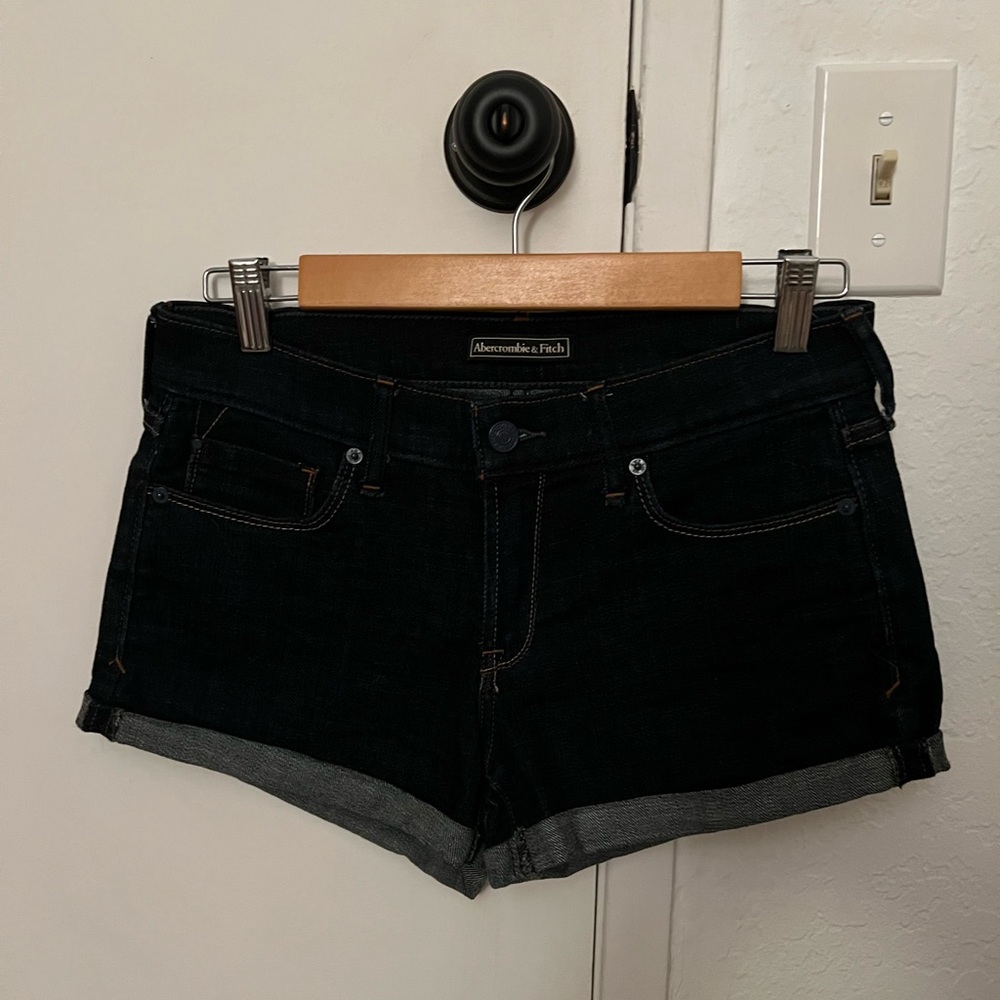 Abercrombie & Fitch Dark Blue Jean Shorts Size 2